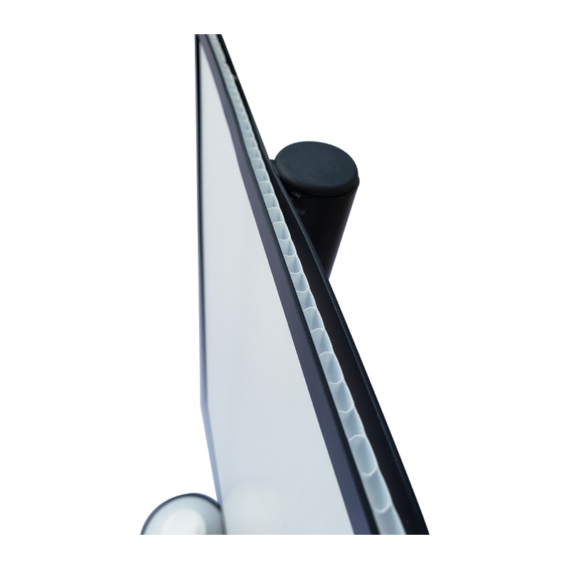 Metal Hand Sanitizer Poster Stand with 1 Liter Bottle Receptacle