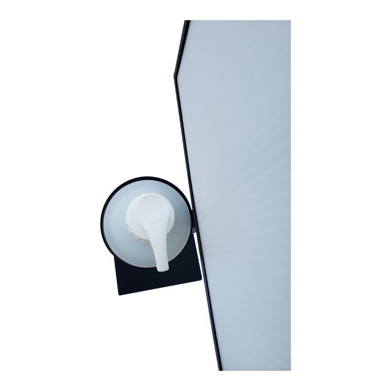 Metal Hand Sanitizer Poster Stand with 1 Liter Bottle Receptacle