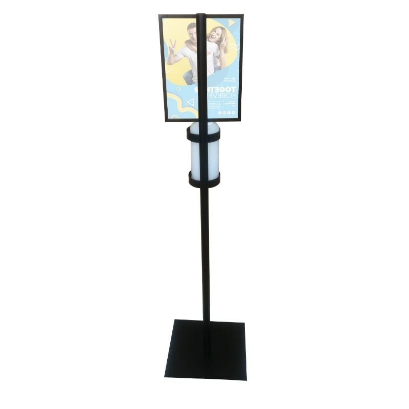 Metal-Hand-Sanitizer-with-Custom-Printed-Poster-Stand