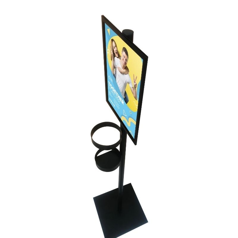 Metal-Hand-Sanitizer-with-Custom-Printed-Poster-Stand