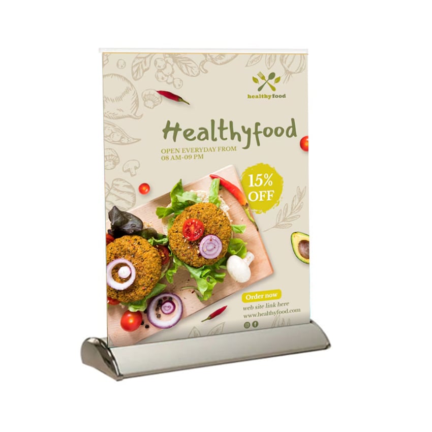Mini Retractable Banner Stands with Custom Print