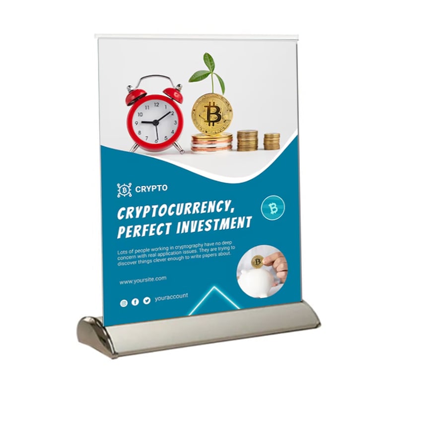 Mini Retractable Banner Stands with Custom Print
