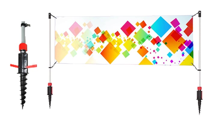 Custom Outdoor Inground Banner Signs