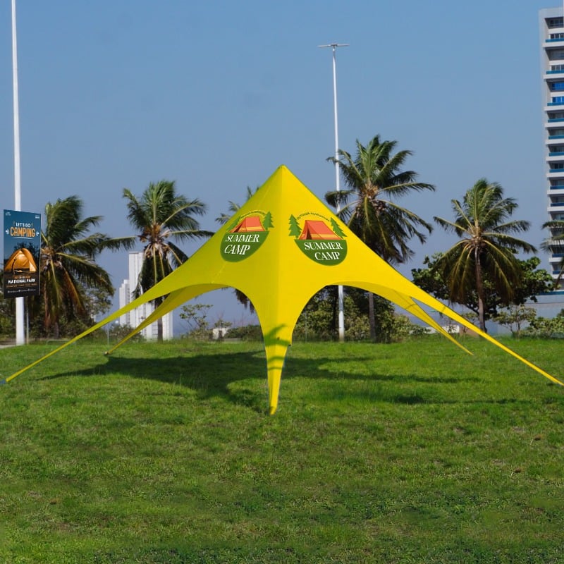 Outdoor Teepee Tent - Custom Printed Star Tent