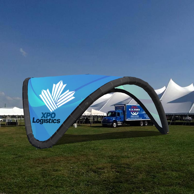 Outdoor Tradeshow Inflatable V Tent