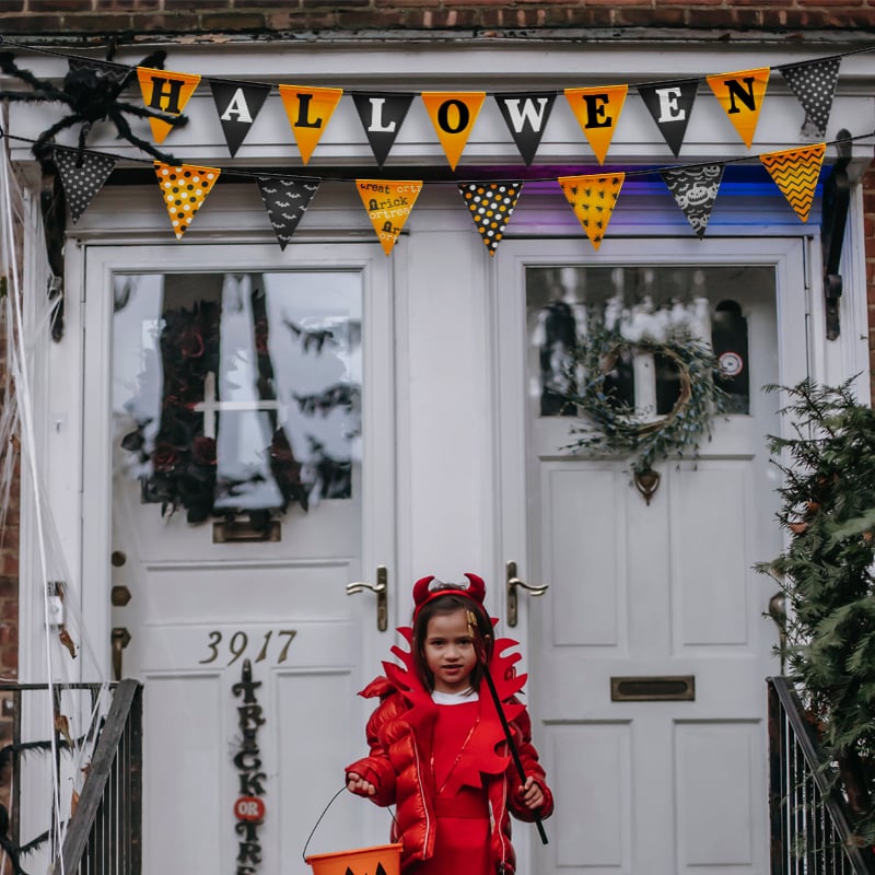 Halloween Decoration Pennant Flag