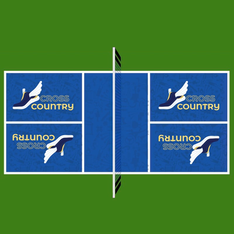 Custom Printed Pickle Ball Court