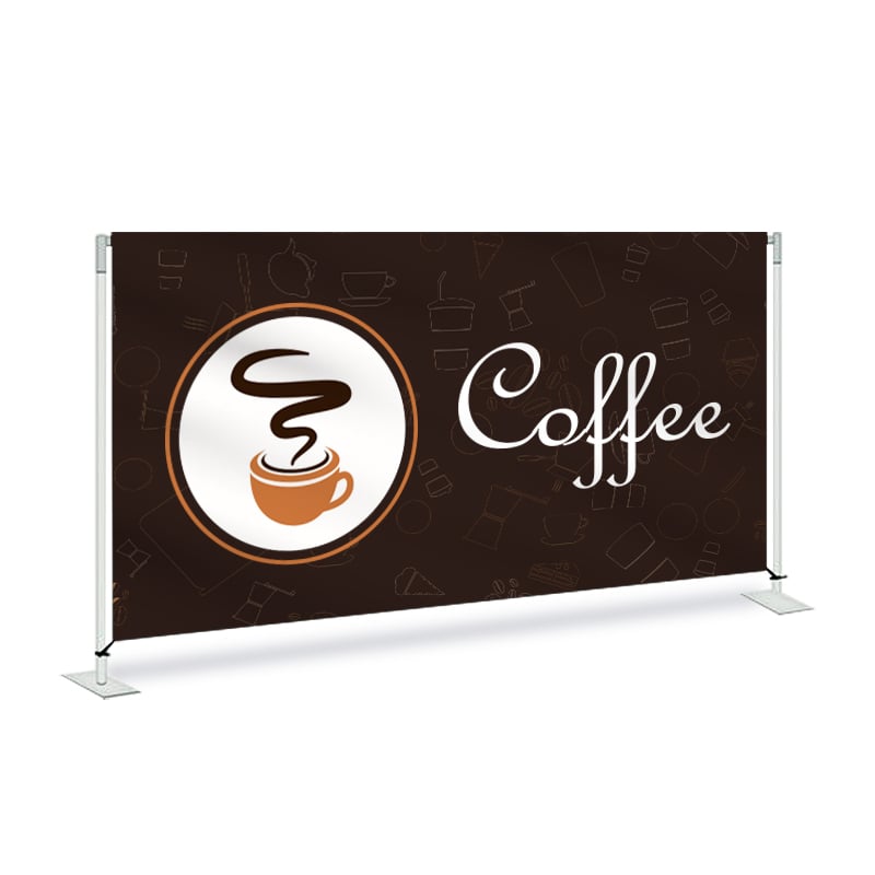 Coffee Print Fabric Barrier System 72 x 36 Inches