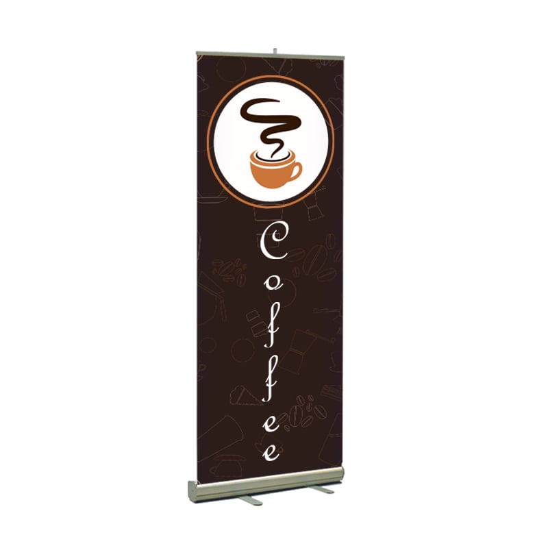 Coffee Print Standard Retractable Banner