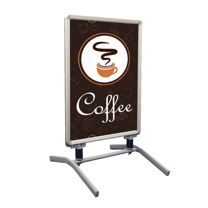 Coffee Print Snap Open Frame Sidewalk Sign