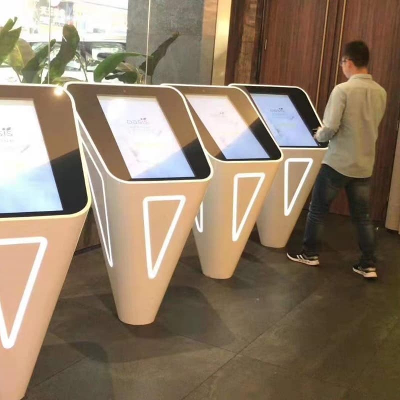 Re-Flow™ Indoor Floor Standing Touch Screen Digital Signage Kiosk, 32 Inch