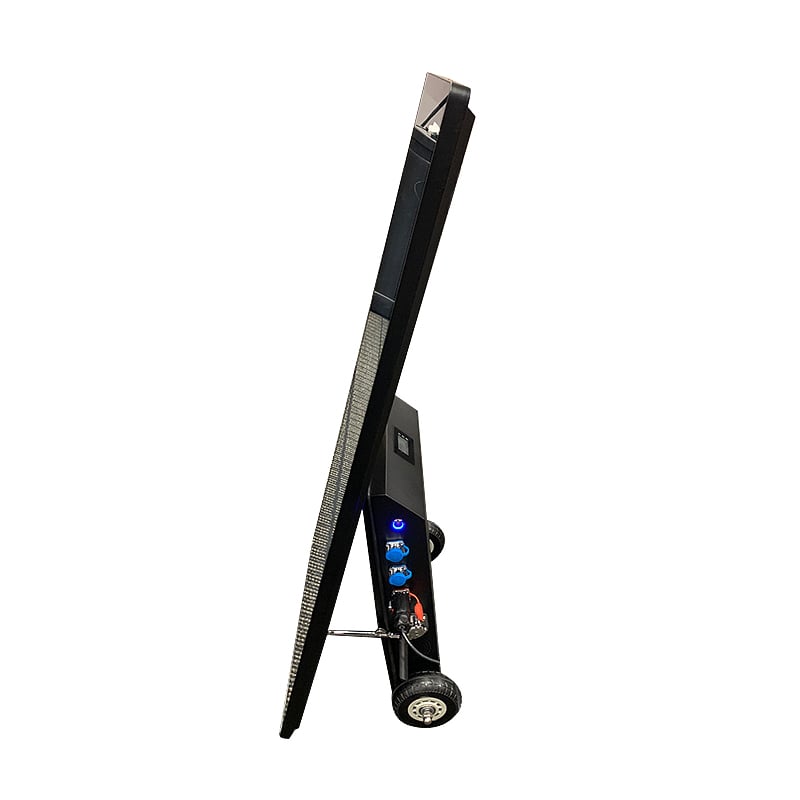 Rol-EE ™ - Digital Signage Rolling A-Frame, Indoor/Semi-Outdoor Battery-Powered
