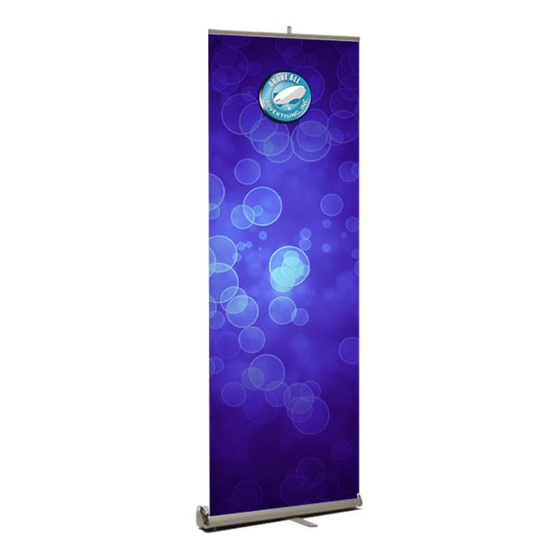 Purple Retractable Banner from Above All Advertising