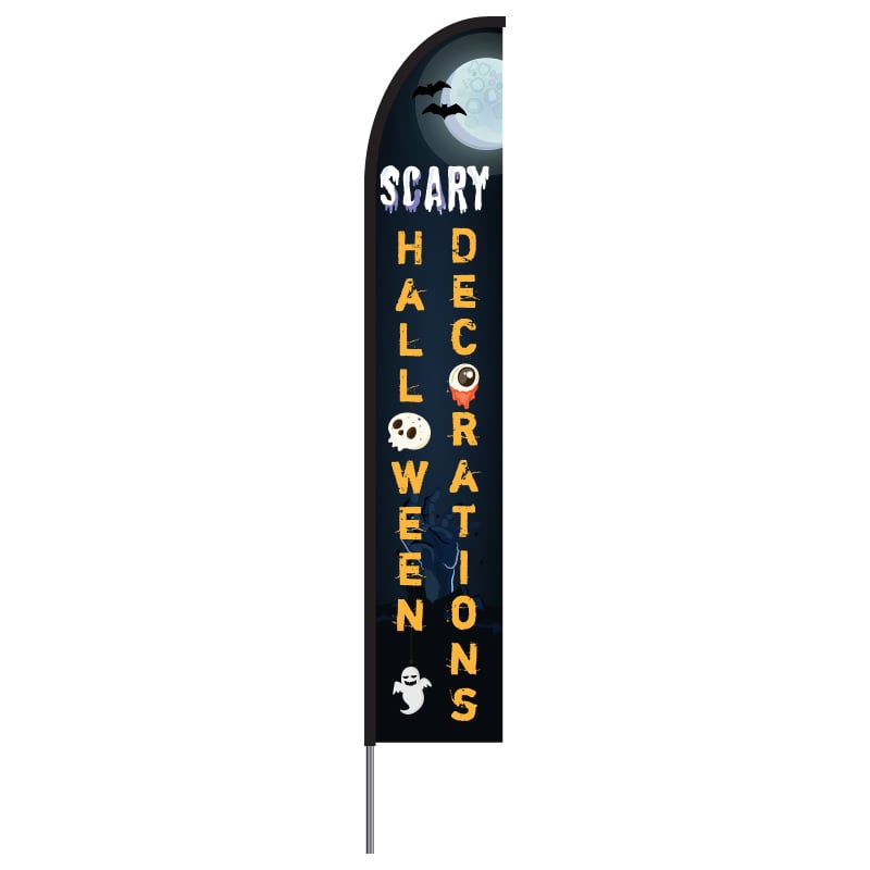 Happy Halloween Banner Feather Flag