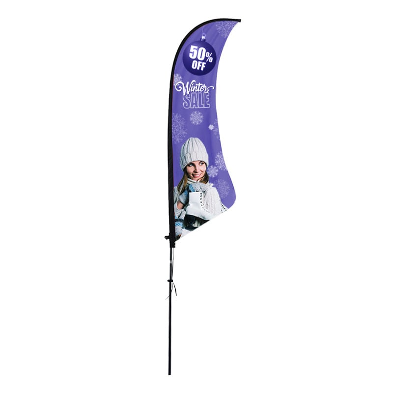 Shark Fin Flag Advertising Banner - Fully Customized