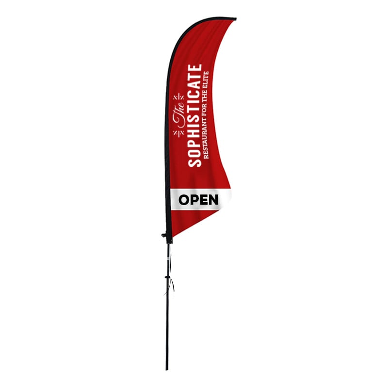 Shark Fin Flag Advertising Banner - Custom Printed