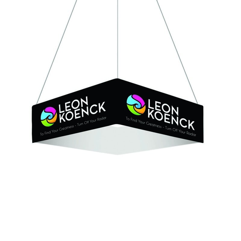 Circle Hanging Banner Sign - Square Hanging Banner