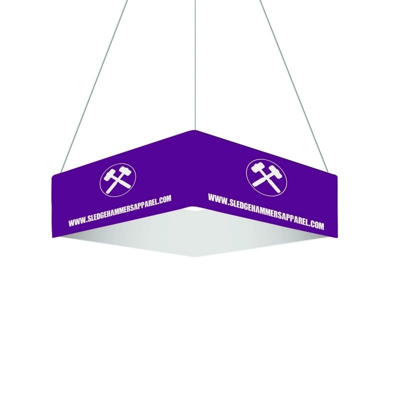 Circle Hanging Banner Sign - Square Hanging Banner