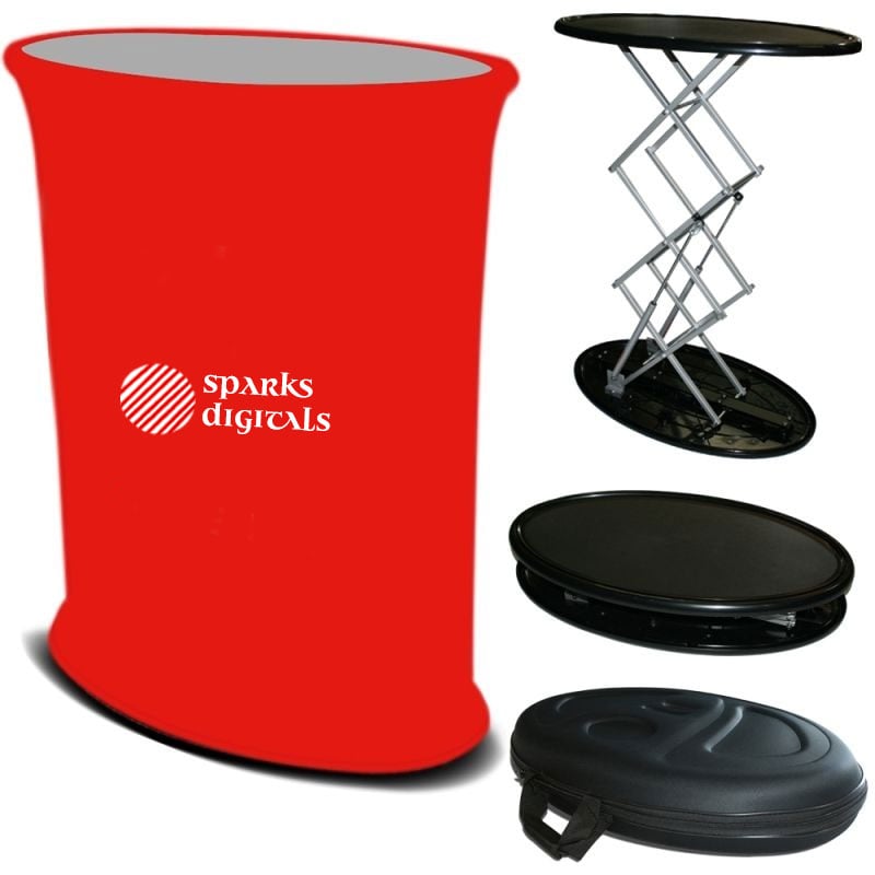 Shox™ Automatic Pop-Up Podium for Trade Shows & Corporate Events