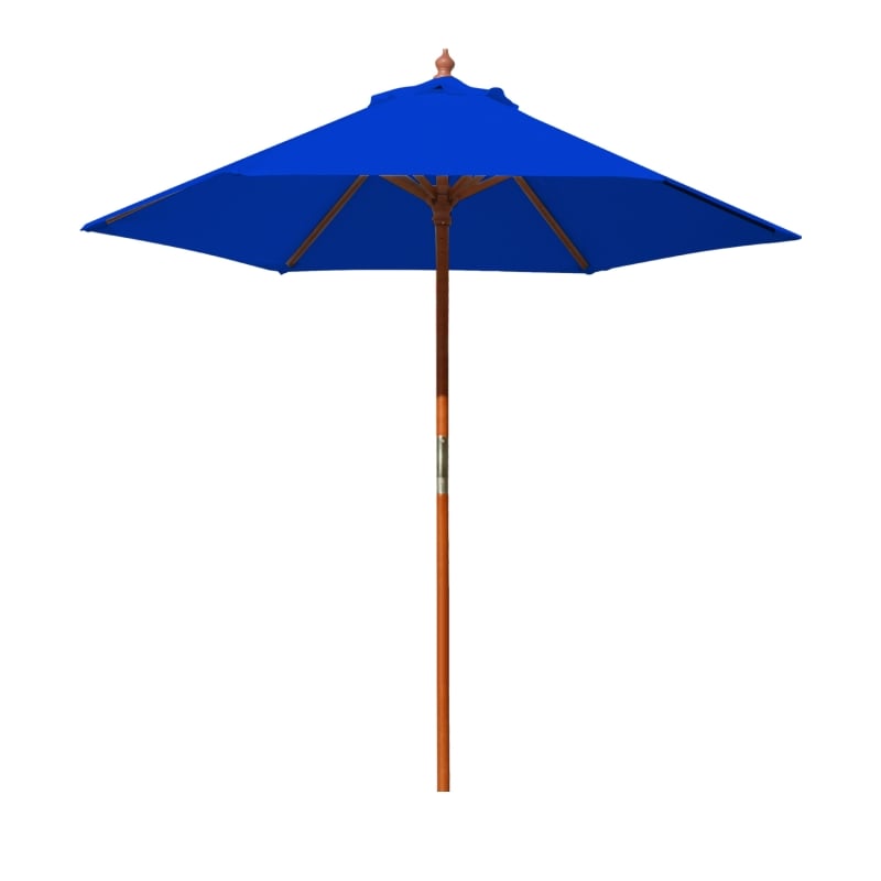 Custom Round Wood Market Umbrella
