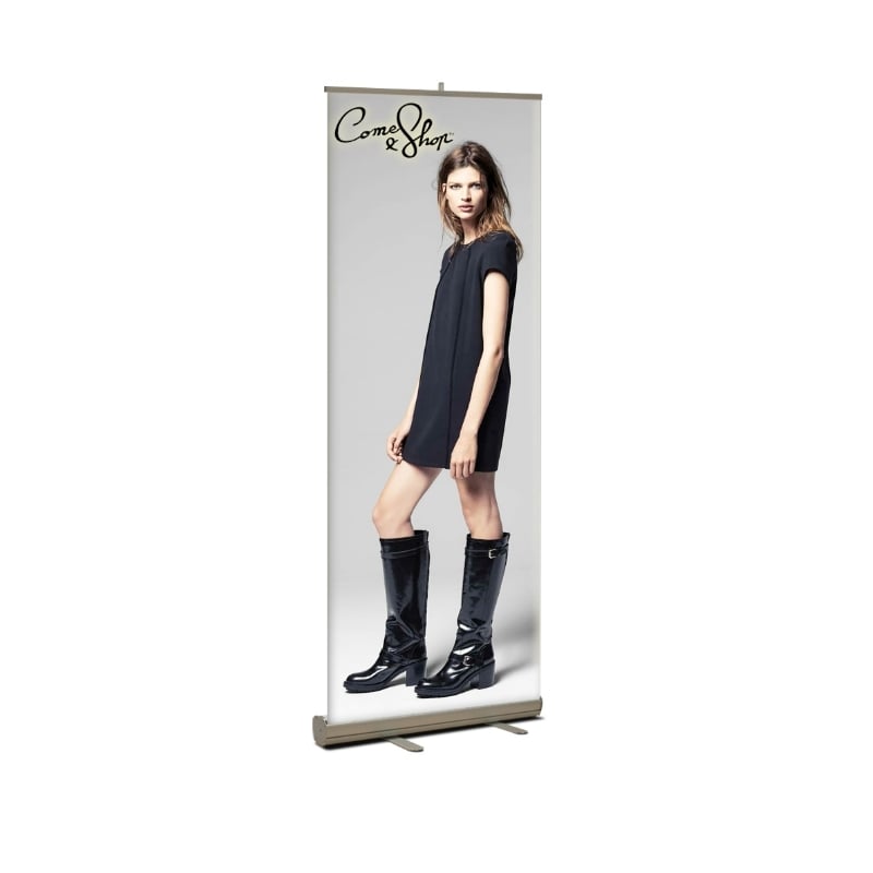 Roll Up Banner Stand (24” x 80”) - Slim Retractable Banner with Custom Print