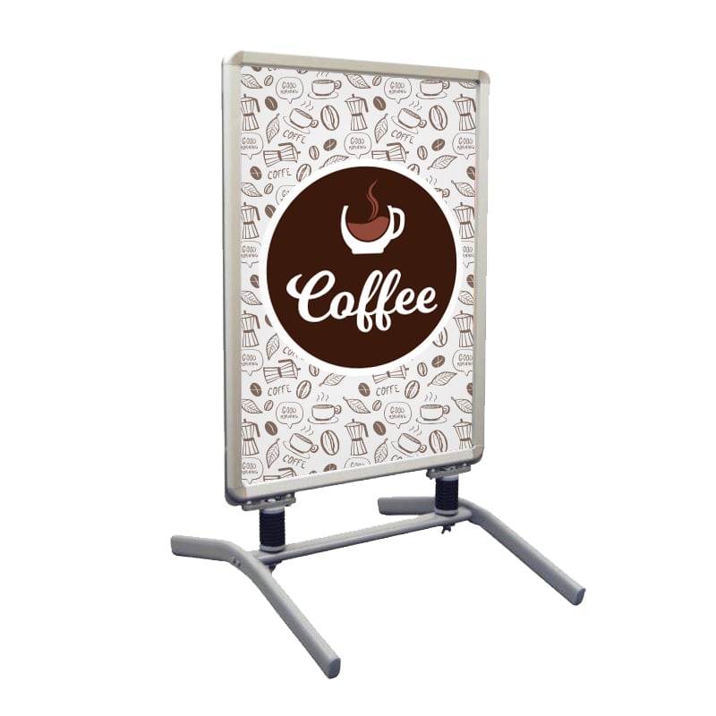 Coffee Printed Snap Frame Display