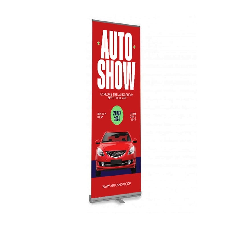 Standard Retractable Banner Stand Monza Series - 24 x 80