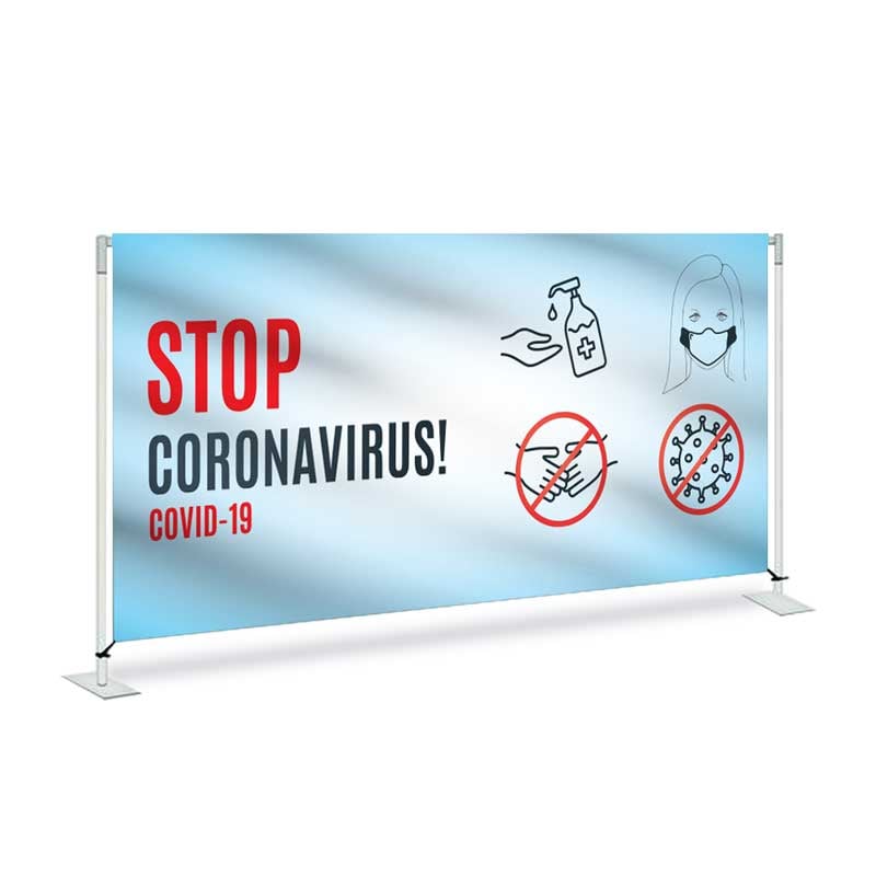 Fabric Barrier System Awareness Sign