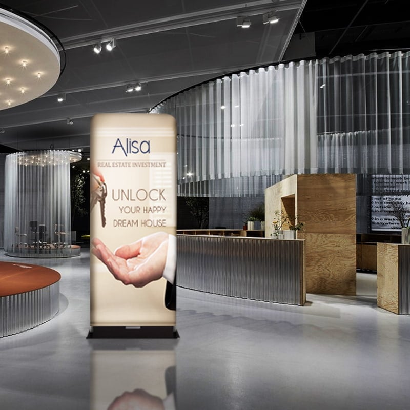indoor stretch fabric banner