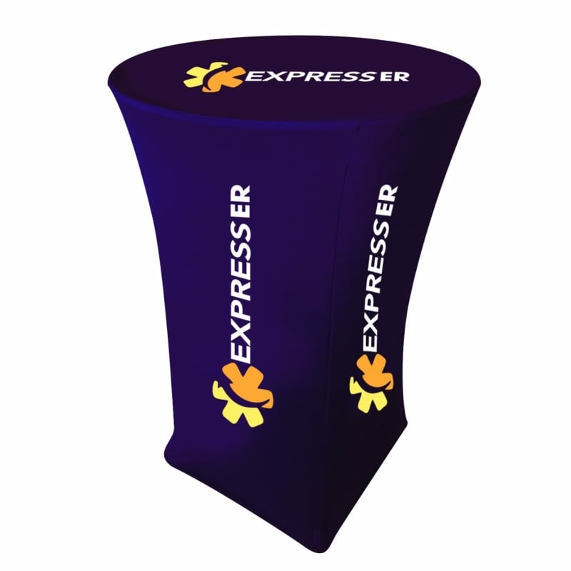 Stretch Fabric Trade Show Charging Podium