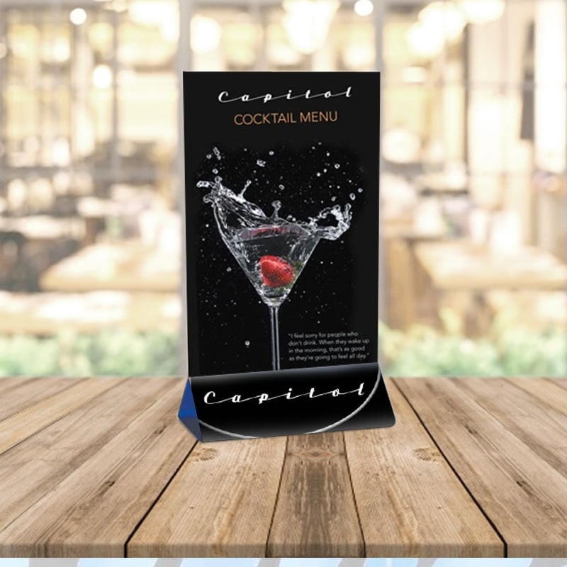 Table Top Acrylic Sign Holder