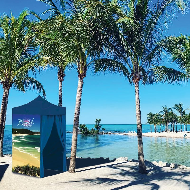 Portable Beach Changing Room in Custom Print