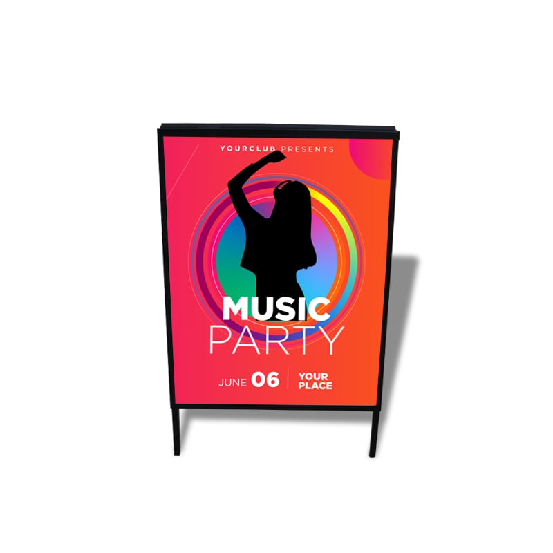 Custom Printed Top Loading A-Frame Sidewalk Sign