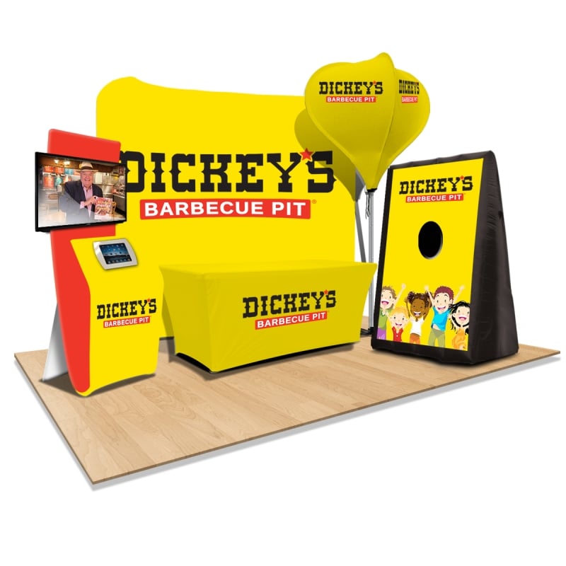 Indoor Trade Show Displays and Signs With 
Monitor Displays