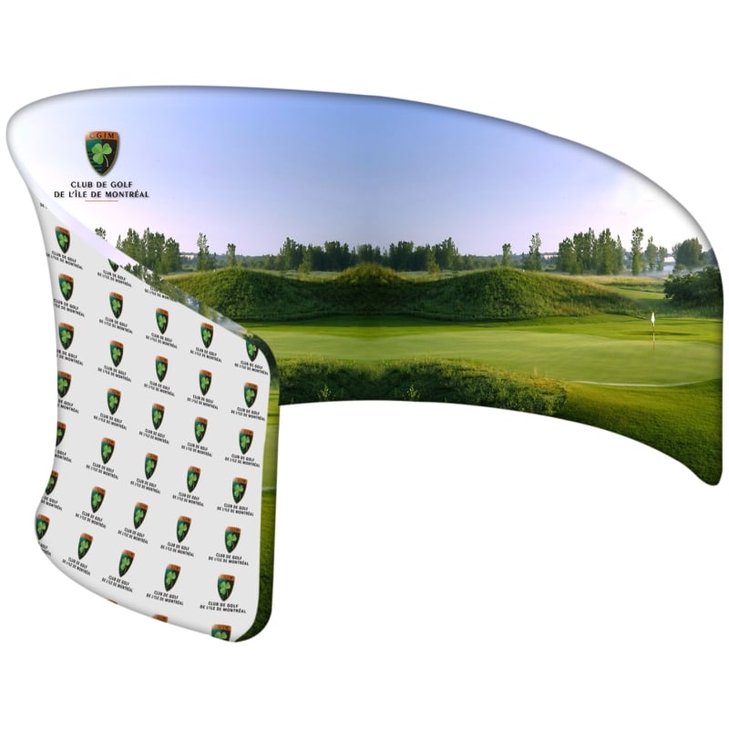 UFO Curved Trade Show Back Wall