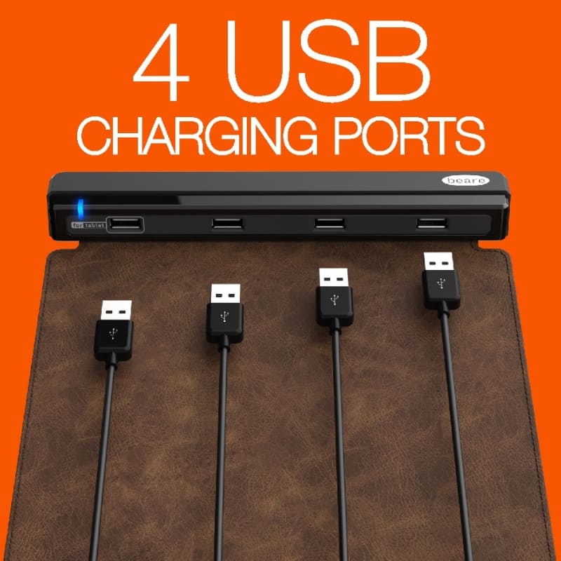 4 Port USB Power Tube Roll Up - Portable Charger