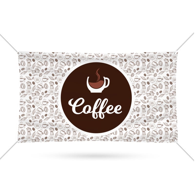 Coffee Printed Vinyl Banner