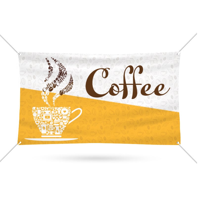 Coffee Print Vinyl Banners