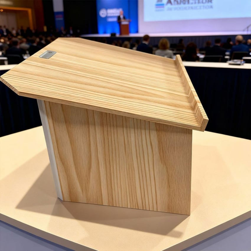 Wooden Lectern Foldable - Portable Podium Stand