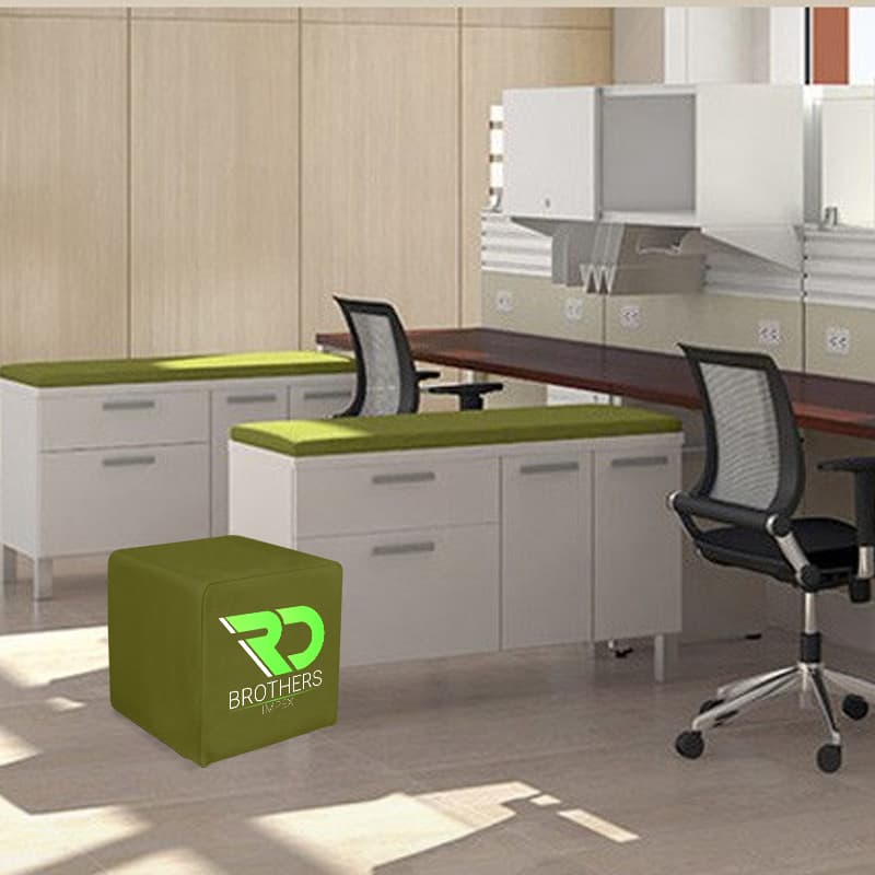 Custom Printed Wooden Ottoman & Foot Stool