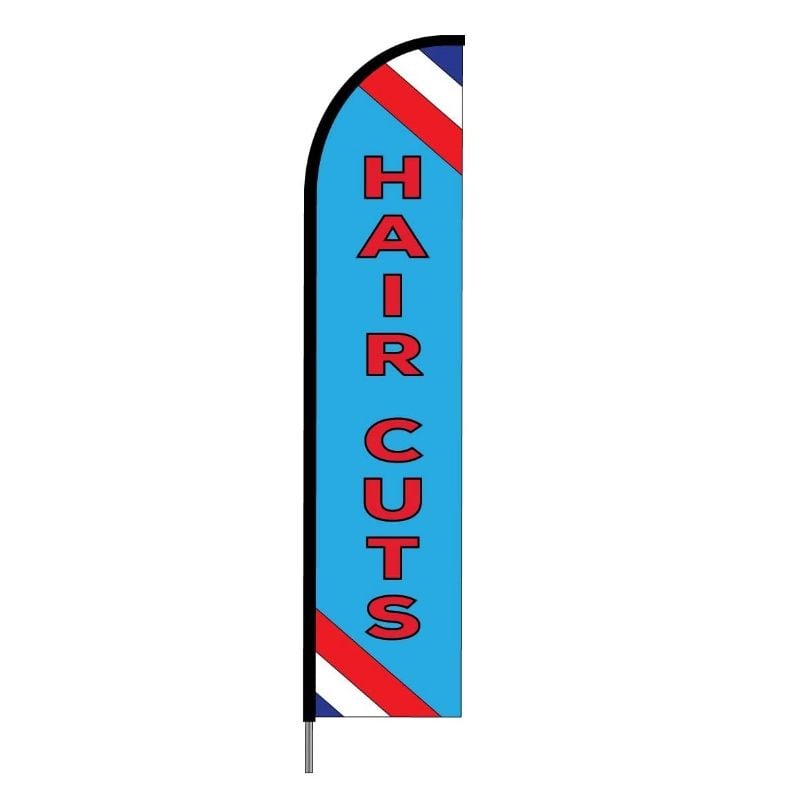 Haircuts & Hair Salon Flags - Feather Banners