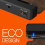 4 Port USB Power Tube Roll Up - Portable Charger