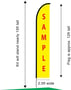 Market Sign Feather Flag