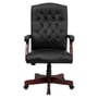 Office Chair, Martha Washington Leather Executive Swivel