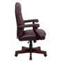 Office Chair, Martha Washington Leather Executive Swivel