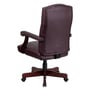 Office Chair, Martha Washington Leather Executive Swivel