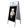 A Frame Sign Stand with Header for Sidewalk Advertising - A-Frame Xtra™
