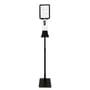 Automatic Hand Sanitizer Dispenser Stand with Poster Frame - Black