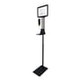 Automatic Hand Sanitizer Dispenser Stand with Poster Frame - Black