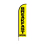 Breakfast, Lunch & Dinner Feather Flag Banner For Restaurant
